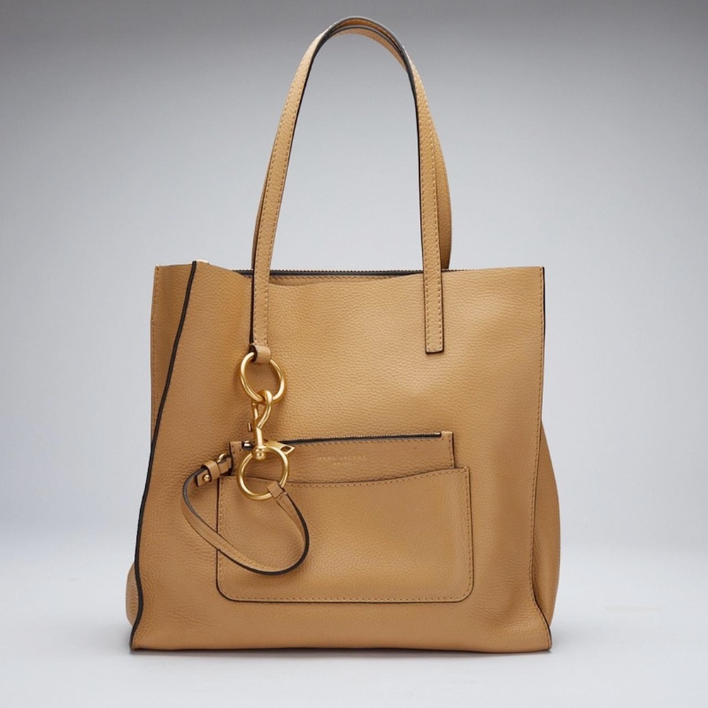 Marc Jacobs Tan Tote with Gold Accents